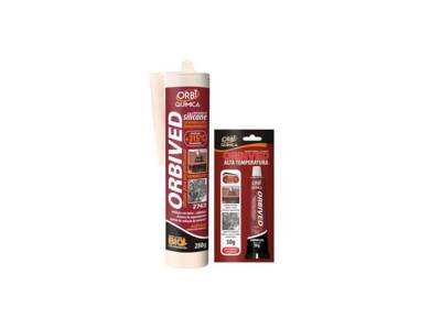 Silicone Alta Temp.Vermelho Orbi Quimica